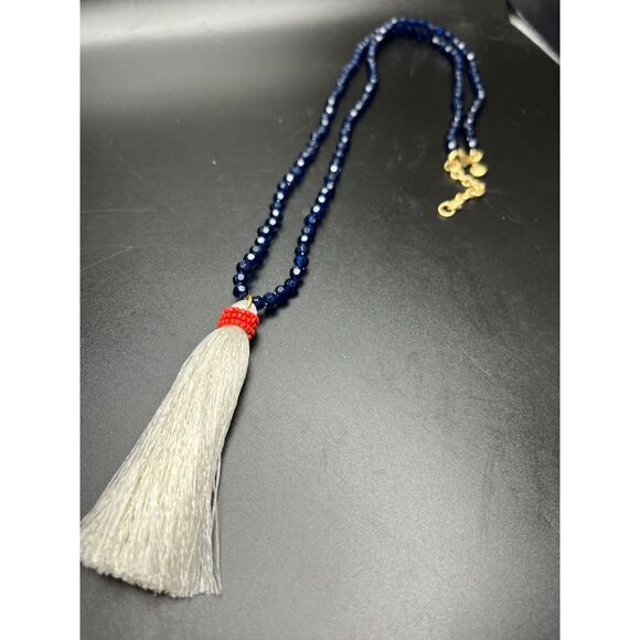 J.Crew White Tassel Necklace - Picture 2 of 5